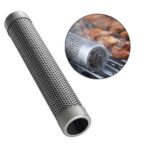 6" Cylinder Wood Chip BBQ Grill Smoker Box - Image 3