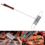 17" BBQ Meat Branding Iron With Interchangeable Personalize Alphabet Letters - Image 5