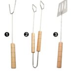 13" BBQ & Grilling Utensil Set, Camping & Portable | 3 PC Set - Image 2