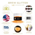 Orange Brew Glitter | Food Grade Beverage Glitter - Image 3