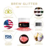 Red Brew Glitter | Food Grade Beverage Glitter - Image 4