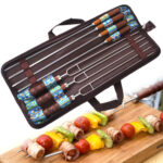 7 PC Set 19" Skewer Gift Set With Case - Image 3